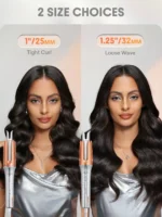 نتیجه استفاده کرلی مو شیگلم