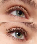 تست ریمل قرمز اسنس روی مژه