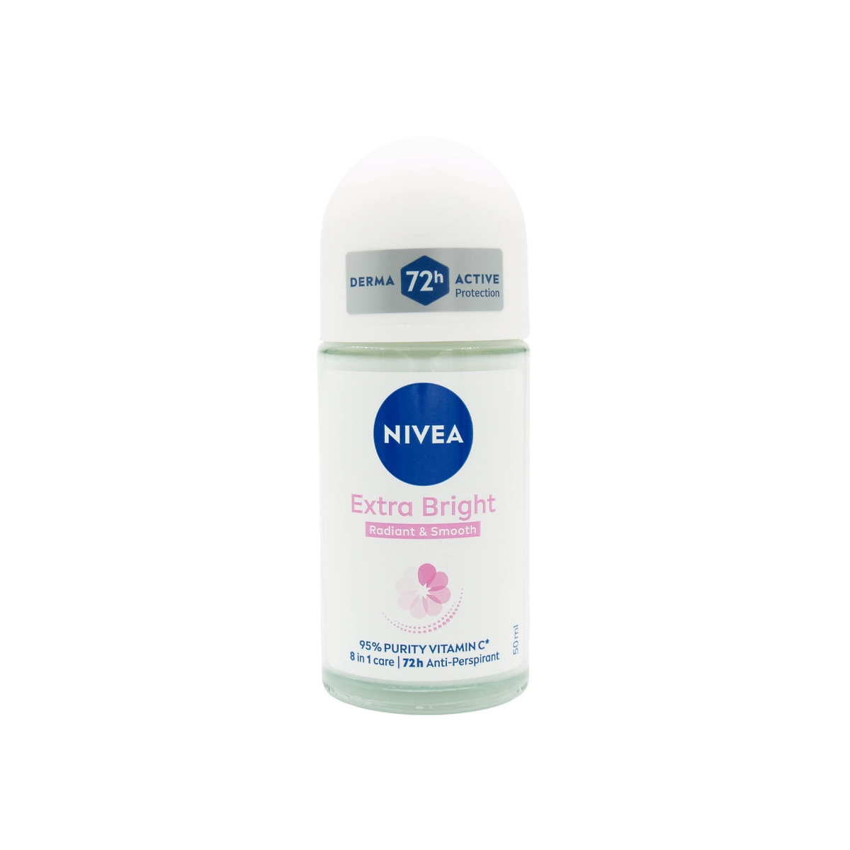 مام ضد تعریق زنانه Extra Bright نیوا NIVEA Extra Bright Roll-On روشن کننده و ماندگاری 72 ساعته 72H حجم 50ml